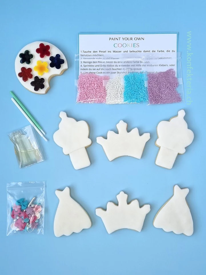 color me cookies krone prinzessin crown005